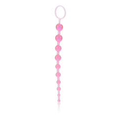 Růžové anální kuličky - X-10 beads