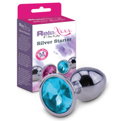 RelaXxxx Silver Starter Plug blue Size M