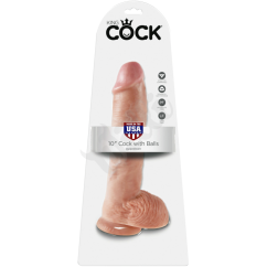 Realistické dildo King Cock 10in. with Balls