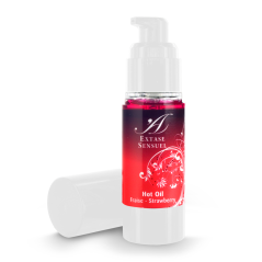 Masážní olej Extase Sensuel - Hot Oil Strawberry 30 ml